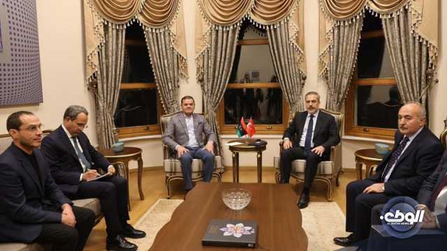 “الدبيبة” يبحث مع وزير الخارجية التركي سبل إنهاء المراحل الانتقالية