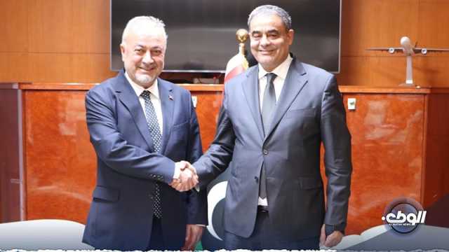 “الشهوبي” يبحث مع السفير التركي تطورات عودة الخطوط التركية إلى ليبيا