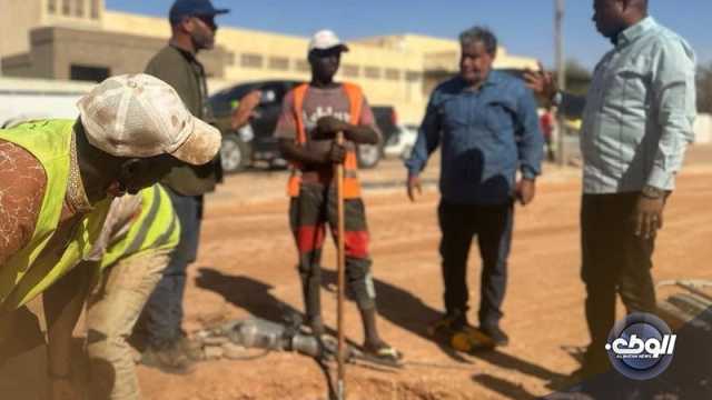 “شلمبة” و “اشتيوي” يتفقدان سير مشروع صيانة جزيرة دار معمر