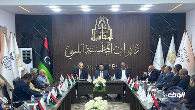 اجتماع لجنتي التواصل بديوان المحاسبة الليبي للتضامن والتعاون
