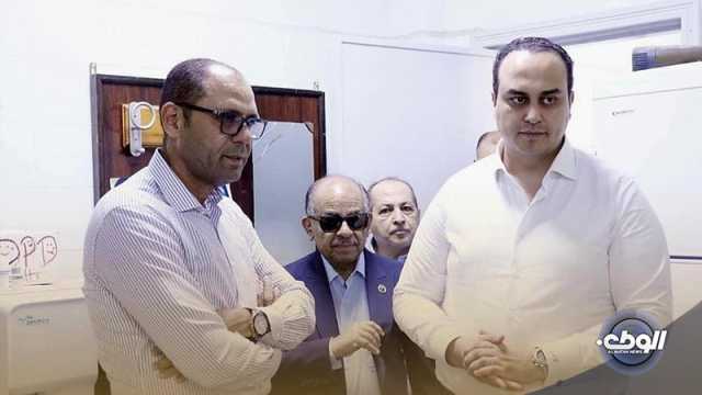 “عبدالجليل” رفقة رئيس مجلس إدارة الرعاية الصحية بجمهورية مصر يتفقدان مستشفيات درنة