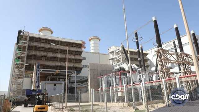دخول الوحدة الغازية الخامسة بمحطة كهرباء شمال بنغازي على الشبكة بقدرة (250) ميغاوات