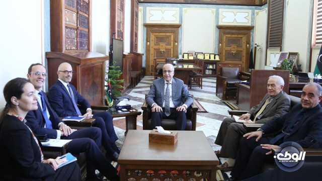 “الكبير” يناقش مع سفير الاتحاد الأوروبي مستجدات توحيد مصرف ليبيا المركزي