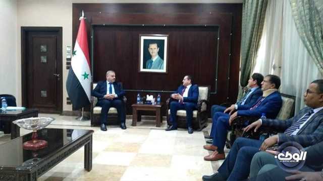 بحث إعادة إحياء اللجنة الليبية السورية في دمشق