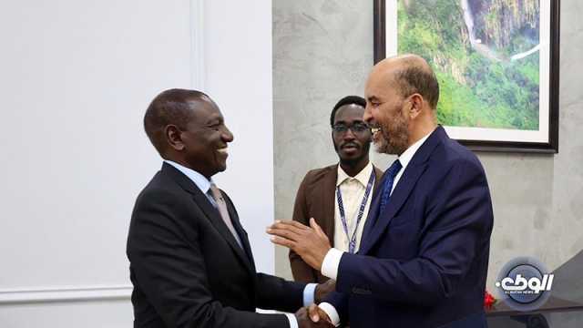 “الكوني” يبحث مع رئيس جمهورية كينيا سبل تعزيز التعاون الثنائي بين البلدين