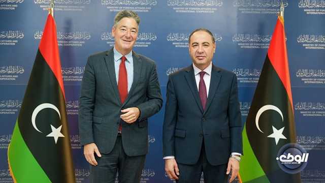 “الباعور” يبحث مع السفير الألماني لدى ليبيا تعزيز العلاقات الثنائية بين البلدين