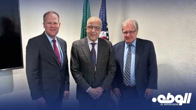 “الكبير” يبحث مع “نورلاند” ومساعد وزير الخزانة الأمريكية تطورات الأوضاع الاقتصادية في ليبيا