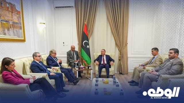“الباعور” يناقش مع المبعوث الخاص للرئيس الأمريكي استئناف عمل سفارتها في طرابلس