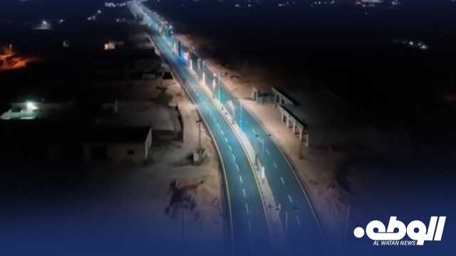 الحكومة الليبية تفتتح طريق منطقة أبو صرة الجديد بمدينة الزاوية