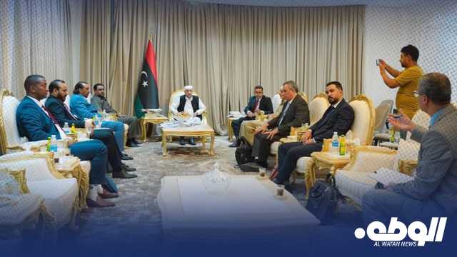 “حماد” يلتقي رئيس مجلس النواب وأعضاء لجنة إعادة هيكلة الميزانية العامة للدولة
