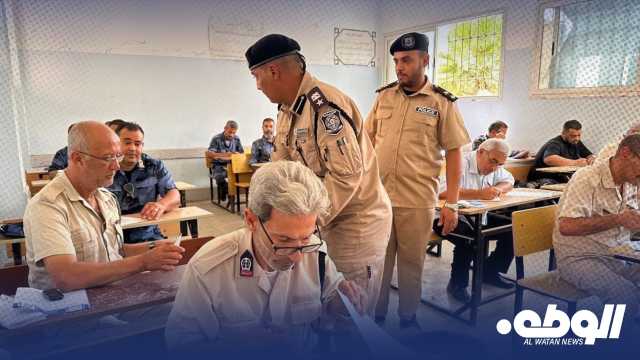 مديرية أمن بنغازي تواصل استقبال وإجراء امتحانات الترقية للضباط المستحقين