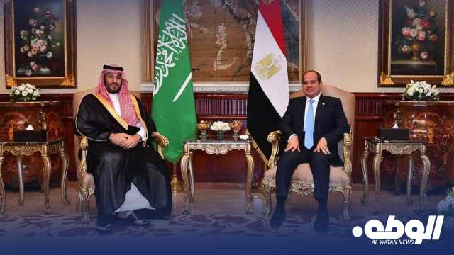 “السيسي” وولي العهد السعودي يتفقان على دعم الحل الليبي الليبي للوصول للانتخابات