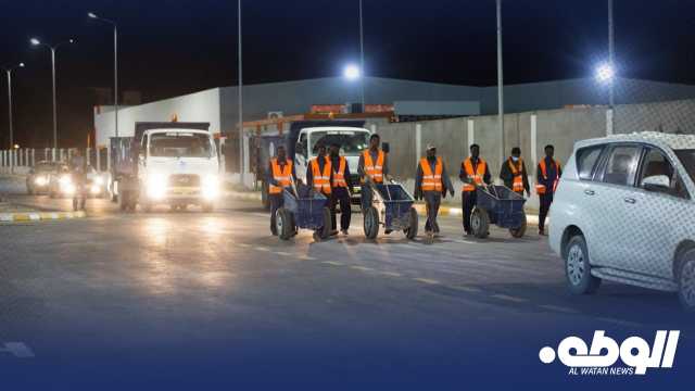 الجهاز الوطني للتنمية يفتتح الطريق الخدمي “عقبة بن نافع” في سرت