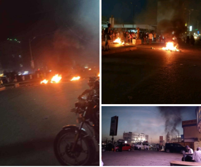 الآن.. مظاهرات ليلية غاضبة تقطع المدخل الأهم لـ مدينة عدن بشكل نهائي “صور+تفاصيل”