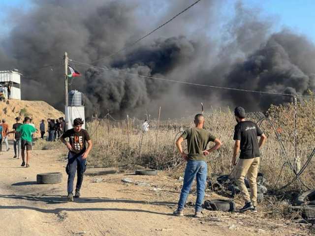 إصابة عدد من الفلسطينيين في اعتداءات للاحتلال الإسرائيلي على متظاهرين شرقي غزة