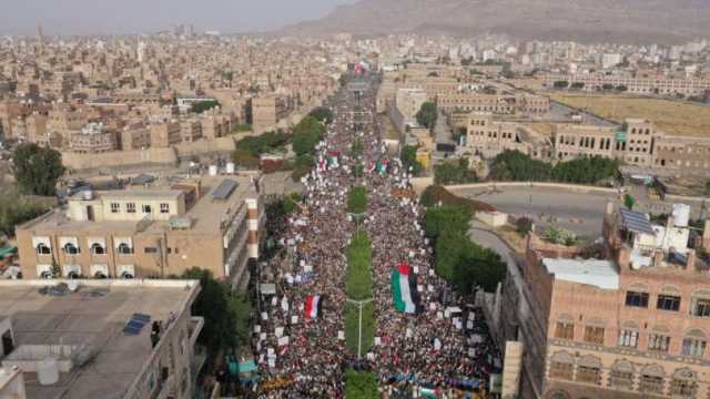 مسيرة حاشدة في صنعاء تأييداً ودعماً لعملية “طوفان الأقصى”