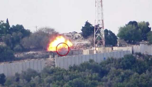 حولهم لأشلاء.. مشاهد للحظة استهداف حزب الله لمجموعة من الجنود الإسرائيليين بصاروخ موجه (فيديو)