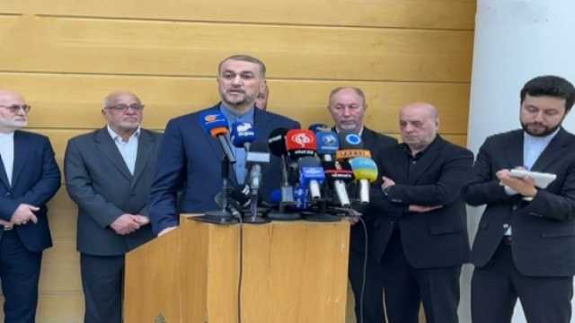 وزير الخارجية الإيراني من بيروت: بعد 6 أسابيع من المقاومة في غزة أثبت الوقت أنه ليس لصالح الكيان الصهيوني وأمريكا