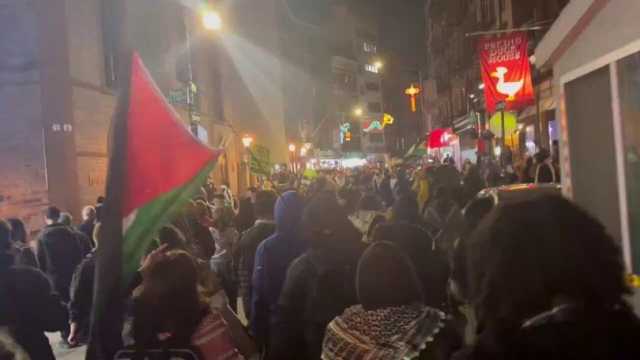 بالفيديو.. الشرطة الأمريكية تعتدي على متظاهرين متضامنين مع غزة في نيويورك