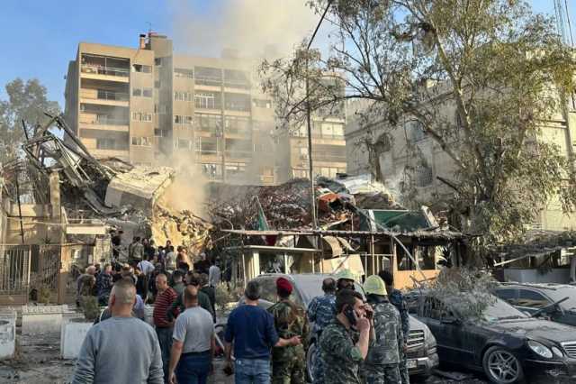 قصف إسرائيلي يستهدف مبنى القنصلية الإيرانية ومكان إقامة السفير في دمشق (فيديو)