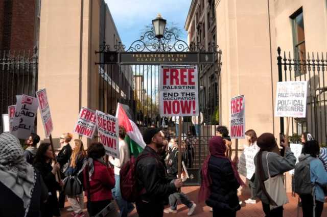 طلاب جامعة كولومبيا الأمريكية يجددون تظاهراتهم تنديداً بالعدوان على غزة