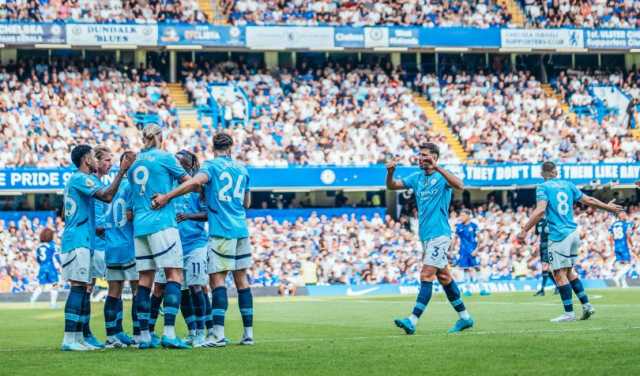 مانشستر سيتي يستهل حملة الدفاع عن لقب الدوري الممتاز بانتصار على تشيلسي