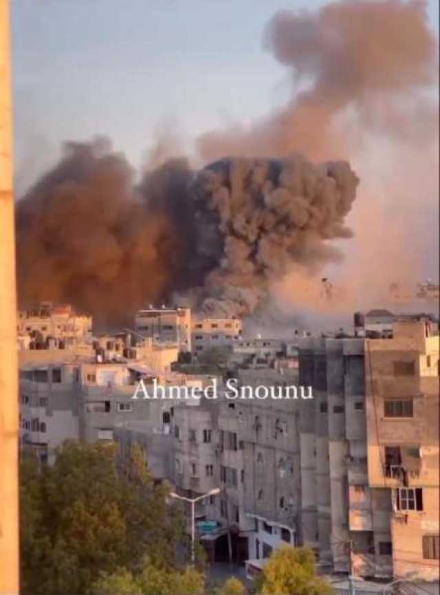 عاجل..للمرة الثانية على التوالى قصف 4أبراج سكنية بأحد المناطق بقطاع غزة
