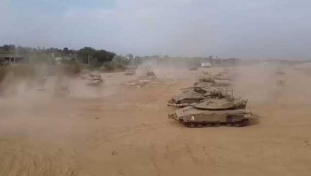 فيديو لجيش الاحتلال الإسرائيلي في قطاع غزة