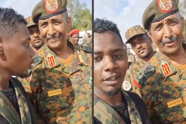 شاهد بالفيديو.. بطل المظلات مع قائد الجيش .. أحمد الشاكر مع البرهان وماذا دار بينهما