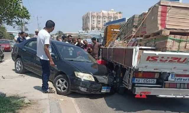 إصابة 3 أشخاص في حادث تصادم بالفيوم