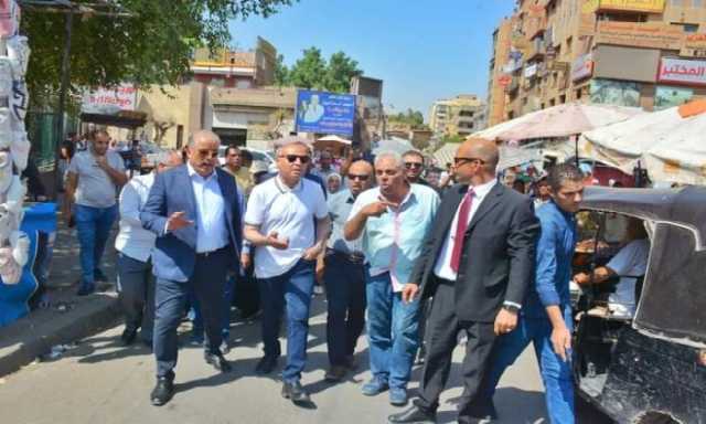 محافظ القاهرة يوجه بإخلاء ميدان المحطة بحلوان من الباعة الجائلين