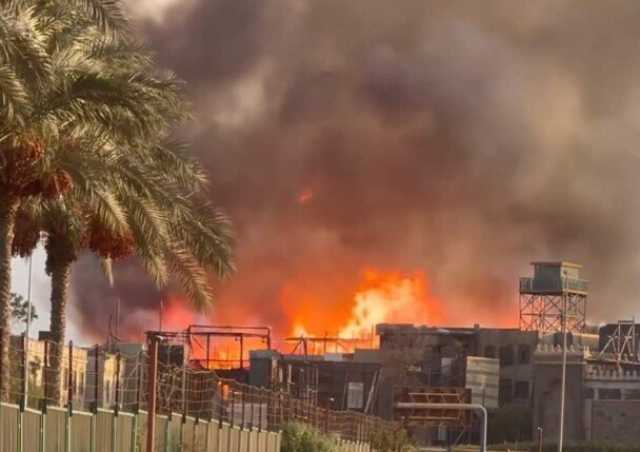 جحيم في الحي الشعبي.. مشاهد عصيبة من حريق مدينة الإنتاج| صور