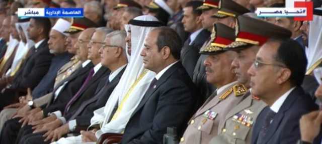 «السيسي» و «بن زايد» يشهدان عرض قوات الدفاع الجوي والمشاة والفروسية