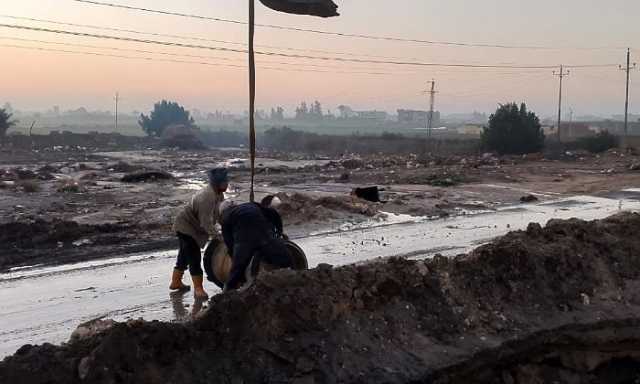 محافظ كفر الشيخ يُعلن الانتهاء من إصلاح الكسر المفاجئ بخط طرد في بلطيم