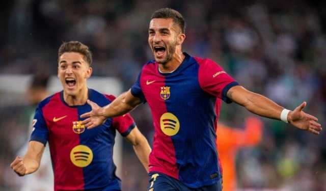 برشلونة يسقط في فخ التعادل أمام ريال بيتيس بالدوري الإسباني