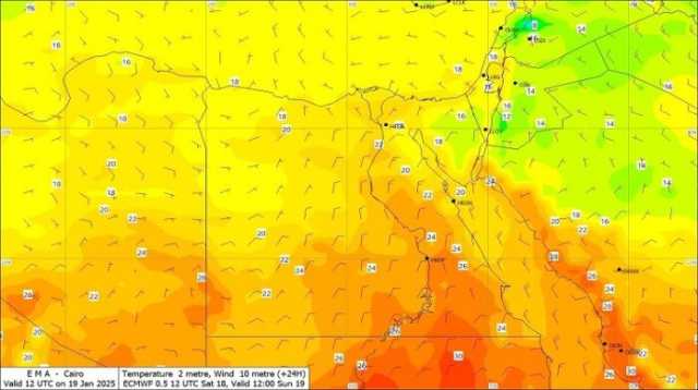 سيطرة الشبورة واعتدال الأجواء.. الأرصاد تعلن حالة الطقس اليوم الأحد 19 يناير 2025