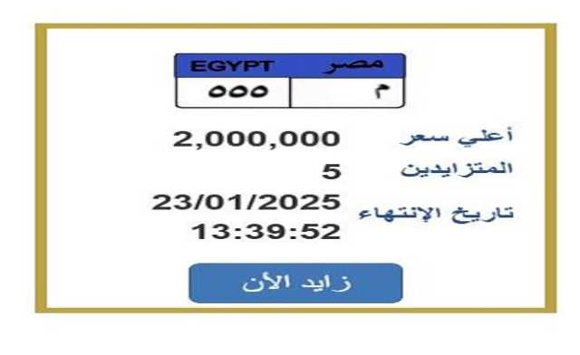 وصل سعرها 2 مليون جنيه.. مزايدة على لوحة سيارة مميزة ‏برقم ‏‏«م 555»‏