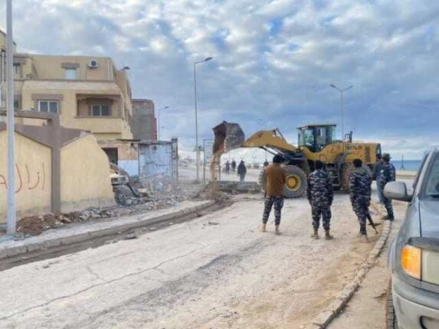 حملة لإزالة العشوائيات في «درنة» بهدف تحسين المظهر الحضاري