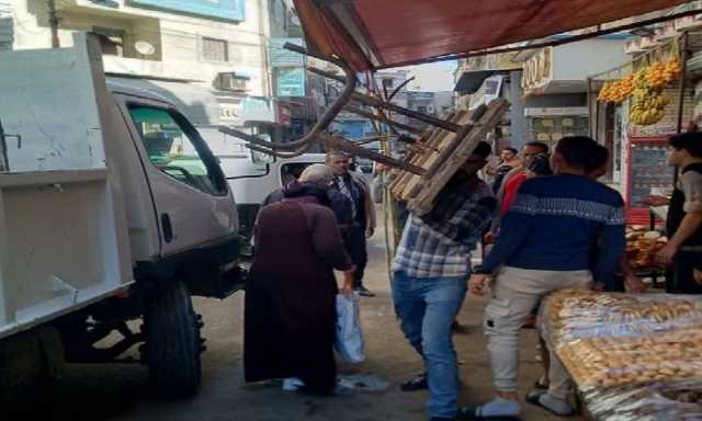 رفع 959 حالة إشغال طريق مخالف في البحيرة