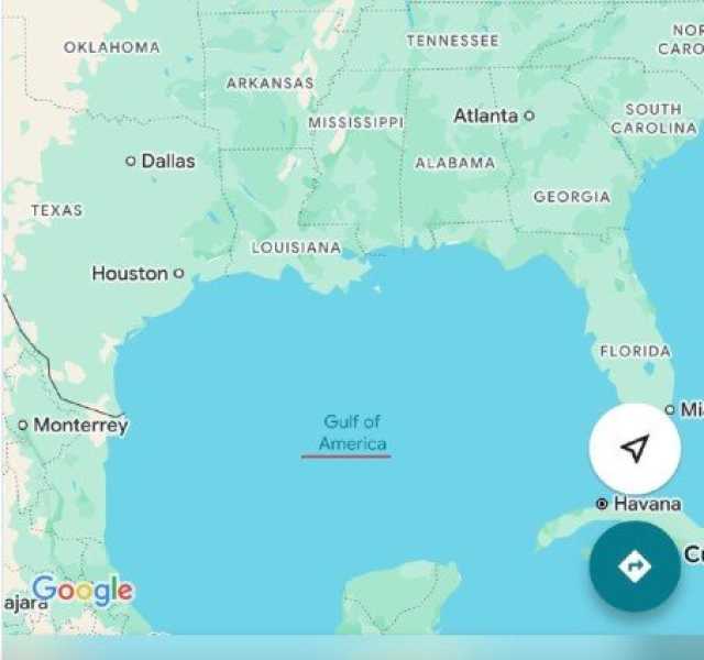 رسميا.. تغيير اسم خليج المكسيك إلى خليج أمريكا على خرائط «جوجل»
