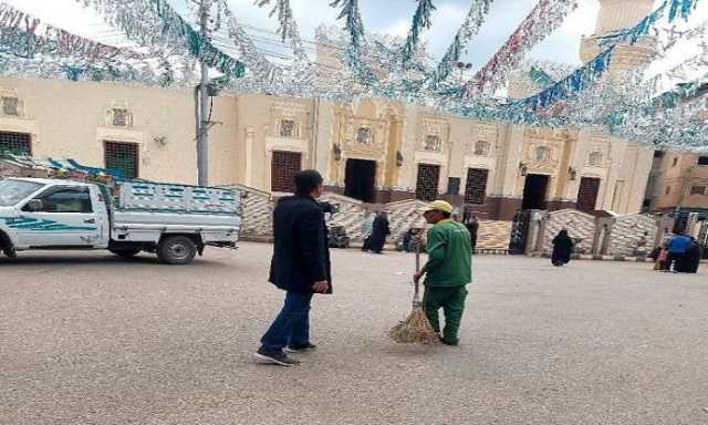 مسجد سيدي شبل بالمنوفية يتزين لاستقبال شهر رمضان