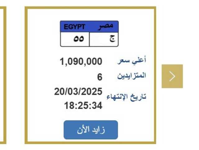 تخطت مليون جنيه.. المرور تطرح لوحدة معدنية مميزة بحروف «ج - 55»