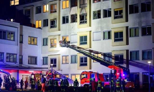 قتيل والعديد من الجرحى في حريق بمستشفى في ألمانيا