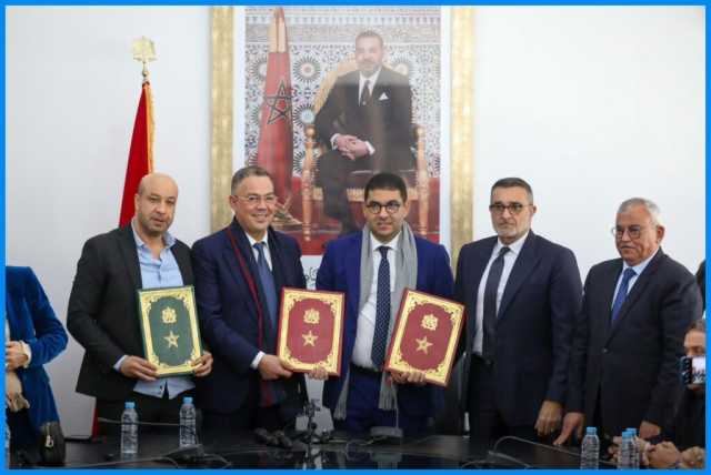 اتفاقية شراكة بين اللجنة الوطنية الأولمبية المغربية والجامعة الملكية المغربية لكرة القدم والجمعية الوطنية للإعلام والناشرين