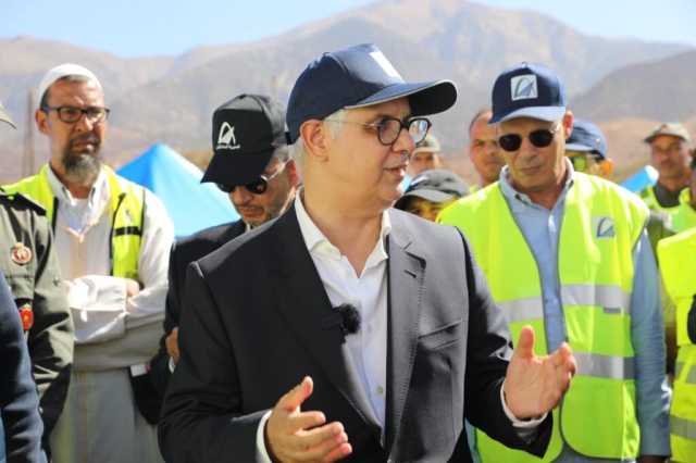 الوزير بركة يقوم بزيارة ميدانية تفقدية للمناطق المتضررة من الزلزال
