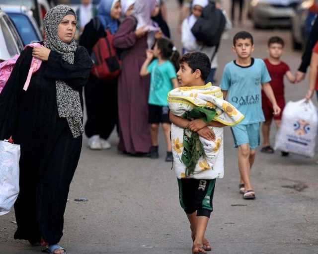 عاجل : نزوح عشرات الآلاف من أهالي غزة إلى رفح