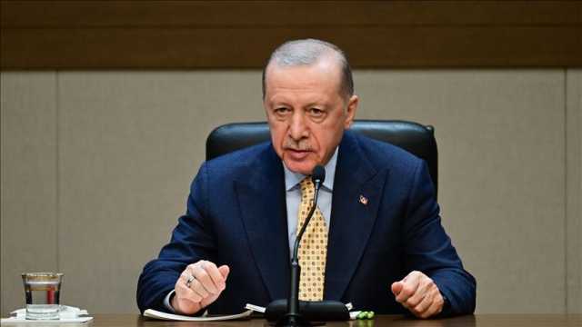 أردوغان: لا أحد يستطيع إخراج سكان غزة من وطنهم الأبدي