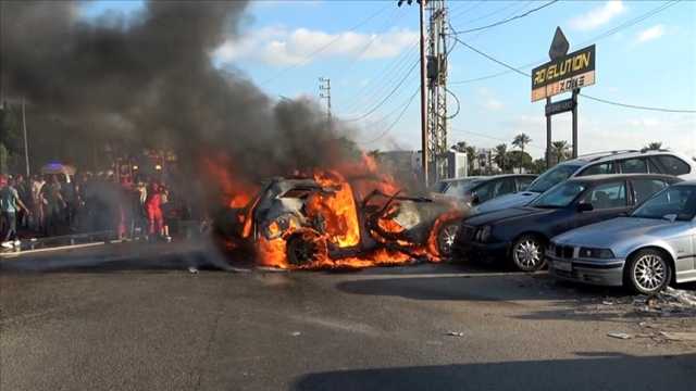 3 شهداء ومثلهم جرحى في غارة إسرائيلية على سيارة بصيدا جنوب لبنان