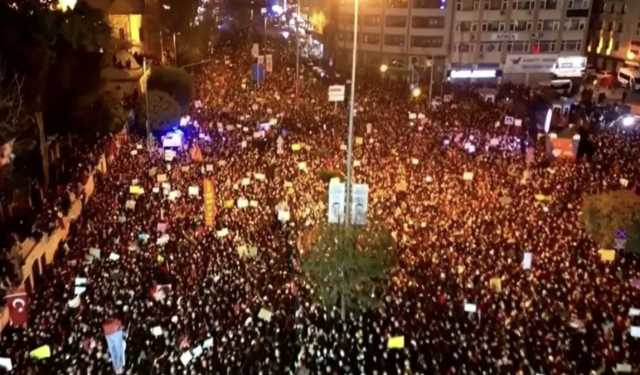 بعد نقل إمام أوغلو للسجن .. احتجاجات حاشدة في إسطنبول