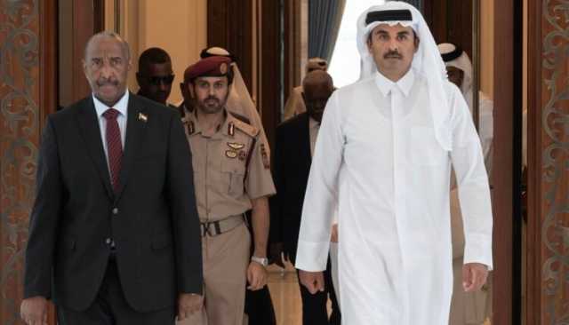 أمير قطر يجري إتصالًا هاتفيًا مع البرهان
